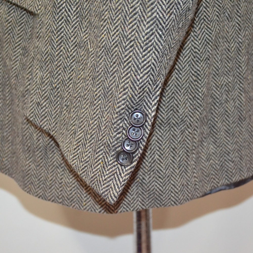 Grant Thomas 42L Sport Coat Blazer Suit Jacket Bla - Picture 4 of 8